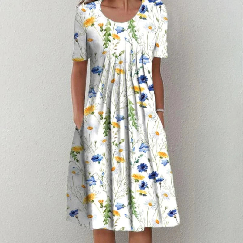Roos – Elegante Damesjurk Voor De Zomer