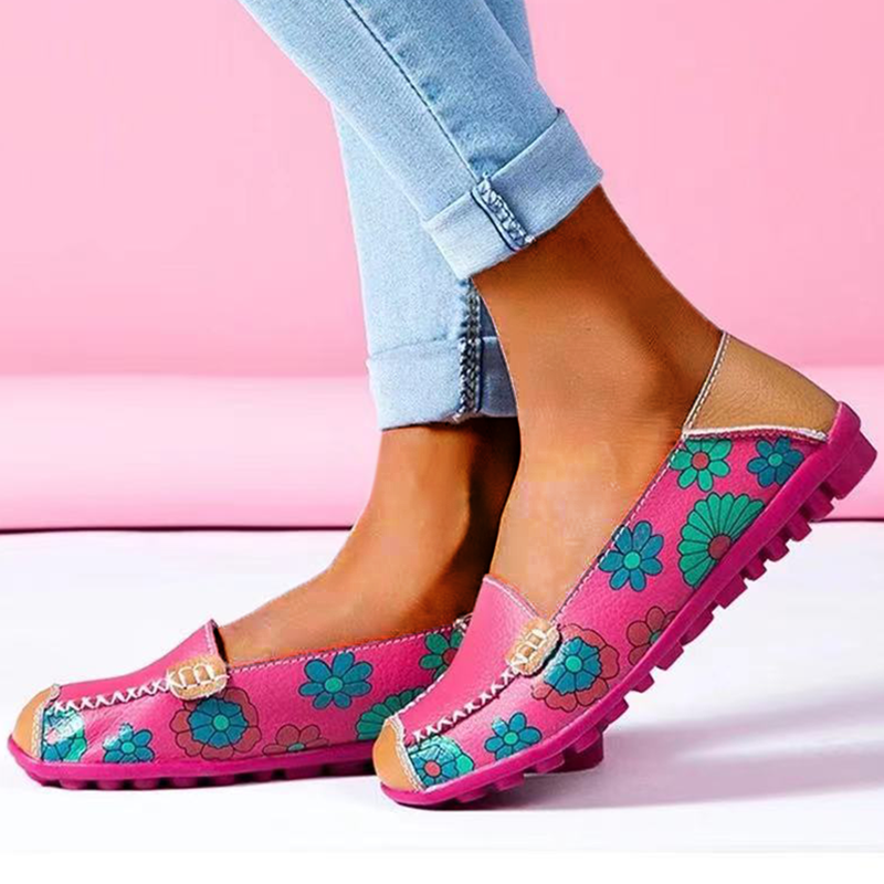 Casual Orthpedische Bloemetjes Instapschoenen
