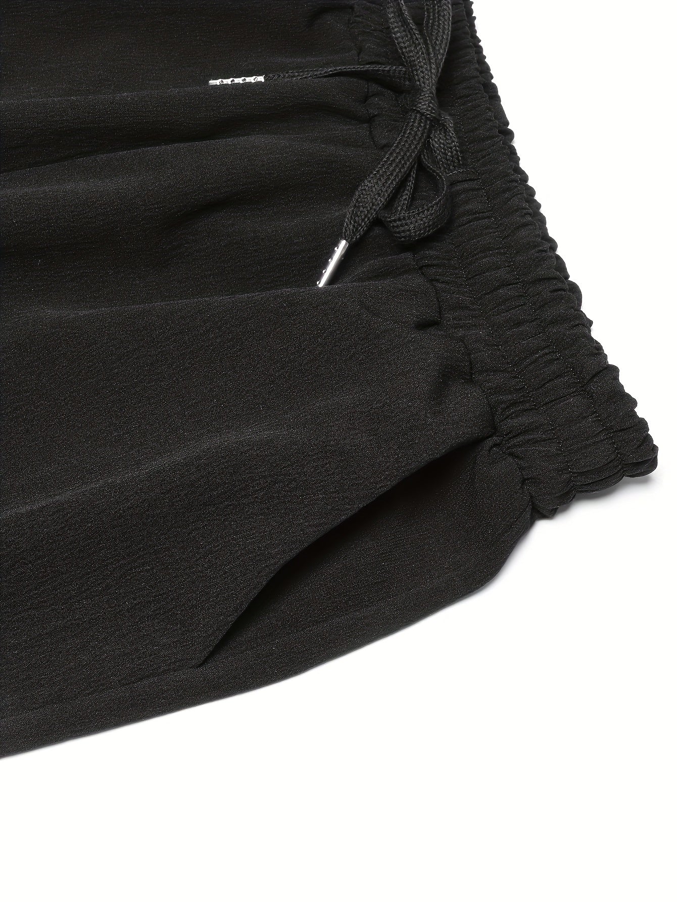 Dames Casual Linnen Rechtdoor Broek met Trekkoord
