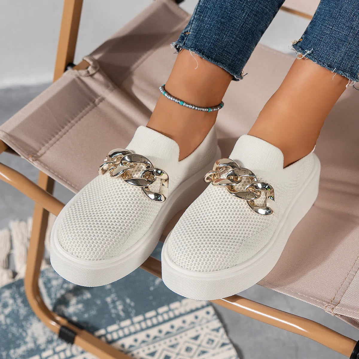 Comfortabele Zomer Canvas Instaploafers
