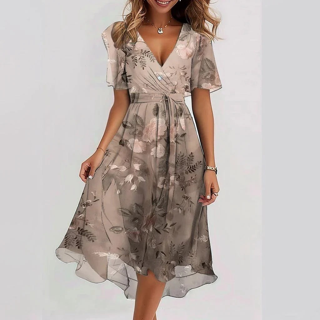 Elegante Bloemen Zomerjurk