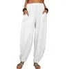 Zomerse Linnen Katoenen Losse Broek voor Dames