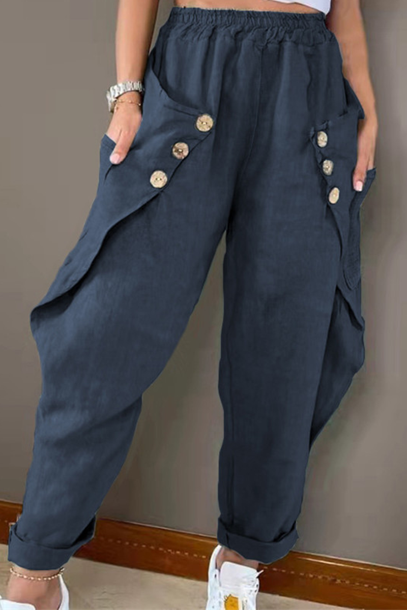 Comfortabele Wijde Linnen Broek