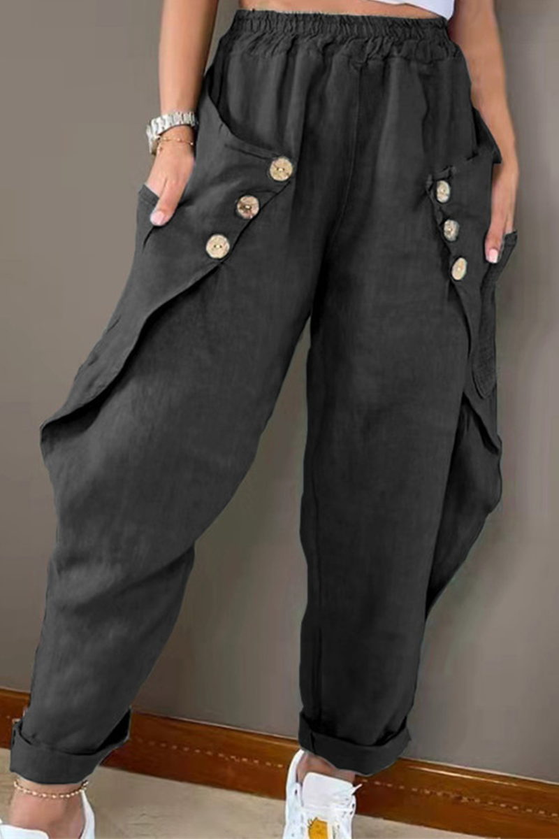 Comfortabele Wijde Linnen Broek