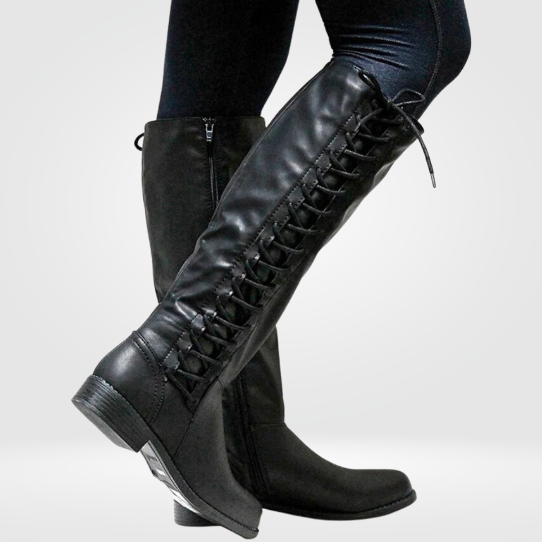 Dames Hoge Veterschoenen