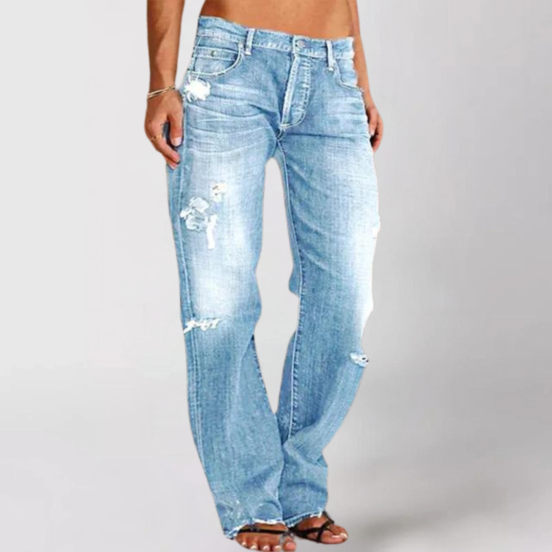 Felicia - Losse Jeans Met Wijde Pijpen
