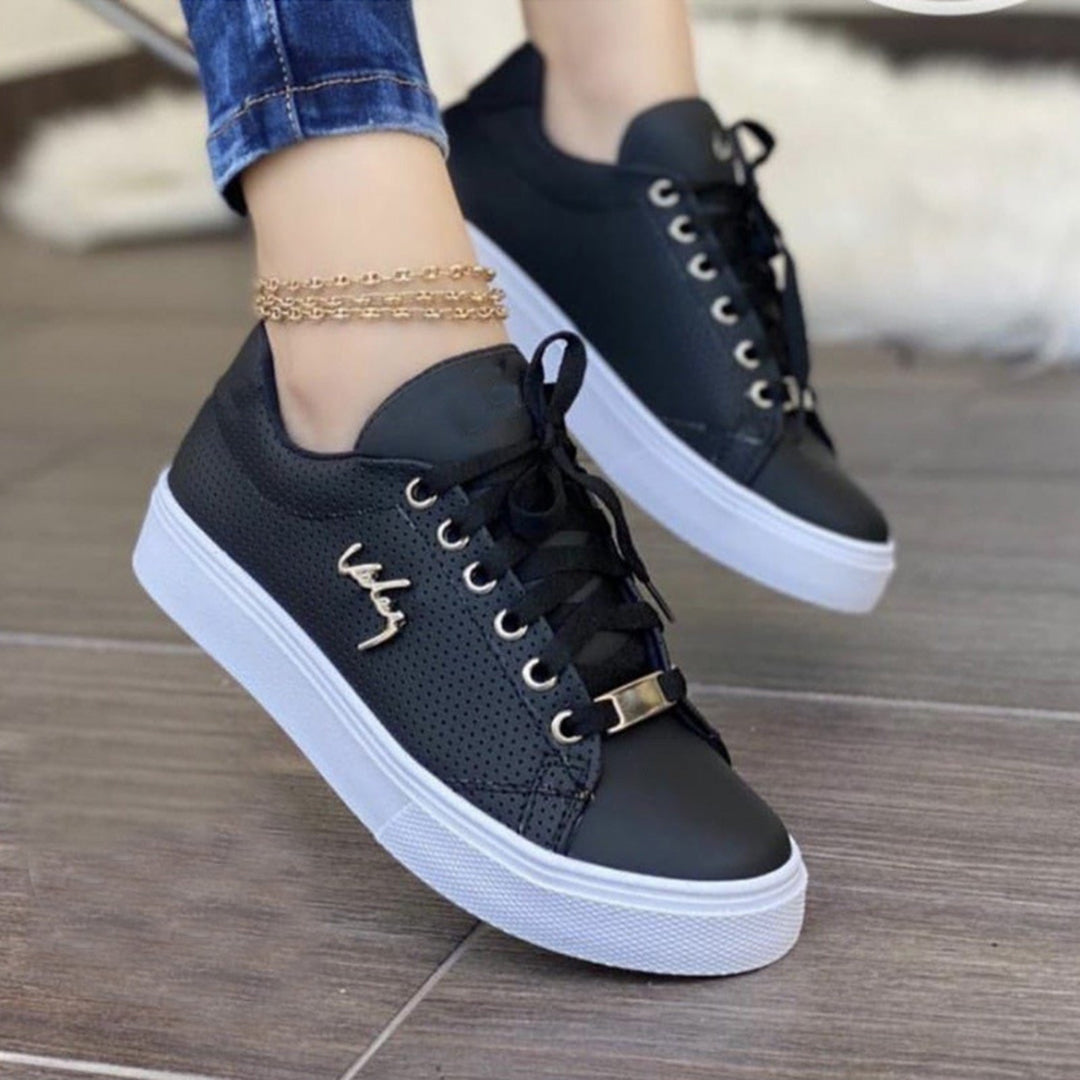 Dames Comfortabele Stijlvolle Ademend Platte Sneakers