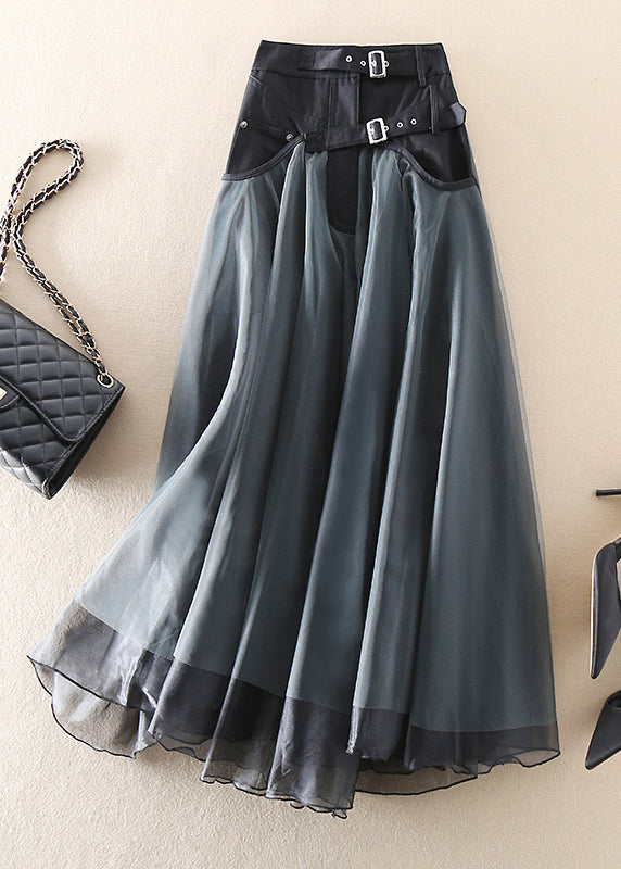 Dames Elegante Hoge Taille Faux Leder Rok